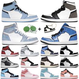 2023 Casual women men basketball shoes 1s 1 mocha black white green chicago obsidian Turf Orange university blue gold top 3 outdoors comfortable