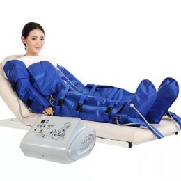 Portable air pressure body slimming pressotherapy suit for lymphatic drainage