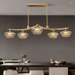 Pendant Lamps All Copper Light Luxury Restaurant Branches Post-modern Creative Designer Living Room Nakajima Bar Table Chandelier