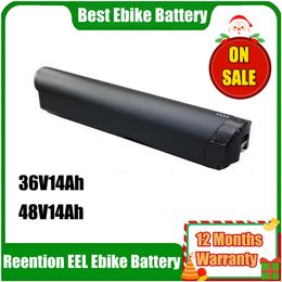 Reention EEL PRO battery 36v 10.4ah 11.6ah 13ah 13.6ah 14.5ah 17ah Samsung 35E inner batteria for rear rack battries 350w 250w with charger