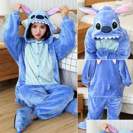 Pamas Children Kigurumi Onesies Kids Animal Overalls Jumpsuit Onesie Panda Sleepwear Boys Girls Cosplay Costume Pijamas Dro Dhe9j