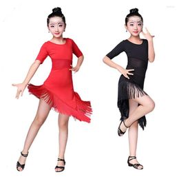 Stage Wear Latin Dance Dress For Girls Ballroom Competition Fringed Dresses Gatsby Carnival Festival Party Performance Clothing