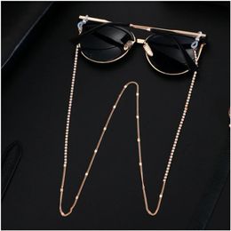 Sunglasses Masking Chains For Women Acrylic Pearl Crystal Eyeglasses Chains Lanyard Glass New Fashion Jewellery