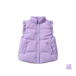 Waistcoat Baby Girls Down Gilets Little Winter Sleeveless Puffer Vest Jackets Kids Causal Warm Children Outerwear Coats 221028 Drop Dhkum