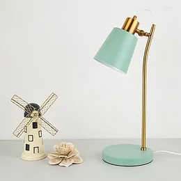 Table Lamps Fashion Post-modern Bedroom Bedside Lamp Living Room Coloured Gift Dormitory Iron Desk Light