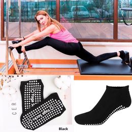 Sports Socks 2022 Women Yoga Gym Silicone Non Slip Pilates Breathable Fitness Ballet Dance Cotton Girl Slippers