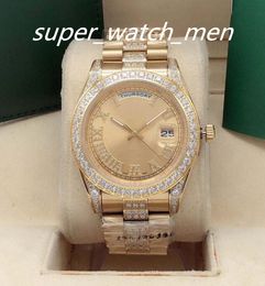 Multiple 12 styles Automatic mechanical watch size 41mm hand-inlaid Roman diamond waterproof sapphire scratch resistant glass