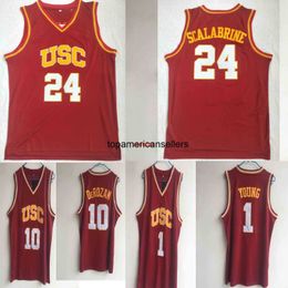 NCAA USC Trojans College jerseys 24 Brian Scalabrin 10 DeRozan #1 Nick Young SHIRTS basketball