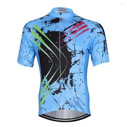 Racing Jackets 2022 Cycling Jersey Mens Bike Tops Bicycle Ropa Ciclismo Maillot MTB Youth Mountain Shirts Blue Breathable