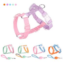 Dog Collars Leashes Dog Harness Leash Set No Pull Adjustable Fashion Pet Harness Vest For Small Large Dogs French Bulldog Walking Lead Leash T221212