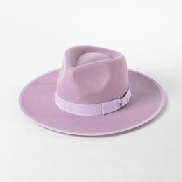 Berets X510 Luxury Designer Fedora Hat For Women Hats Ladies Eelegant Winter Wool Panama Cap Wedding Wholesale