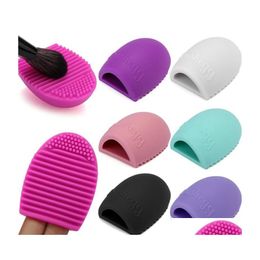 Cleaning Brushes Egg Glove Makeup Washing Brush Scrubber Board Cosmetic Brushegg Clean Tool Wq332 Drop Delivery Home Garden Housekee Ot5Wp