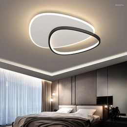Ceiling Lights Ultra-thin Led Modern Simple Bedroom Lamp Home Art Study Lighting Kitchen Balcony Black/gold Fixture