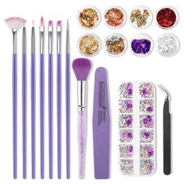 Nail Art Kits Painting Tools Set Beauty With File Pliers Equipment Hand Tin Foil Paper Drill Pen Gel Design For Beginners