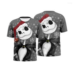 Men's T Shirts Christmas Spoof Pattern 3d Printing Short-sleeved Casual Oversized T-shirt Boys And Girls Fun Comfortable