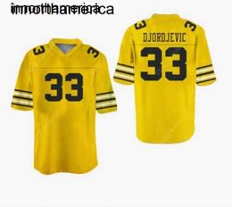 Movie Stefen Djordjevic 33 Football Jersey All The Right Moves Cruise Sewn S-4XL
