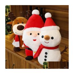 Stuffed Plush Animals Ups Christmas Party Toy Cute Little Deer Doll Valentine Day Decorations Angel Dolls Slee Pillow Soft Soothin Dhog4