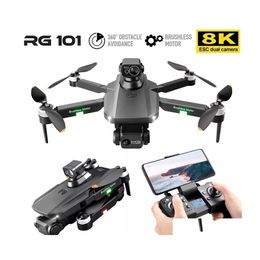 Intelligent Uav Rg101 Max Gps Drone 8K Professional Dual Hd Camera Fpv 3Km Aerial Pography Brushless Motor Foldable Quadcopter Toys Dhj3Q