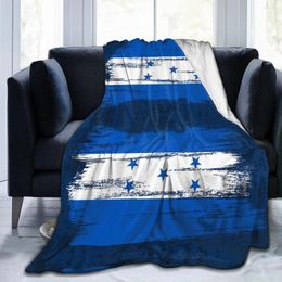 Blankets Flannel Blanket Flag Of Honduras Soft Thin Fleece Bedspread Cover For Bed Sofa Home Decor Dropship