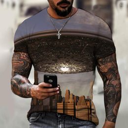 Men's T Shirts The Latest 3D T-shirt Stylish Simple And Novelty Casual Short Sleeves Round Neck Sports Street Boy Shirt XXS--6XL