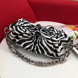 Designer-new arrival whole luxury western designer pleated zebra wrinkle lady shoulder bags pleated pouch fashion wallet card 268e