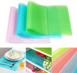 Table Mats 4PCS Stylish Refrigerator Mat Can Be Reused Waterproof Pad Cut Washed Cabinet Vegetable Fruit Foam