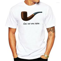 Männer T-Shirts Rabatt Teeshirt Männliches Hemd Gedruckt Ceci Est Une Rohr Design O Hals Baumwolle Herren T-shirts Angepasst tops T-shirt