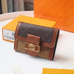 DAUPHINE Purses women wallets Mini wallet brand leather purse fashion credit Card Clutch252x