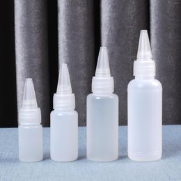 Storage Bottles 10PCS/lot10ML 20ML 30ML 50ML Empty PE Plastic Glue With Screw-On Lids Squeeze Liquid Ink Oil Dropper