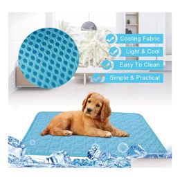 Other Dog Supplies Pet Blanket Sleep Mat Towel Coolcore Soft Puppy Dogs Summer Bed Cushion Lovely Hand Wash Rugs Wll33 Drop Delivery Otah3