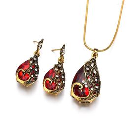 Necklace Earrings Set Peacock Jewelry Wedding Party Dress Accessories Women Fashion