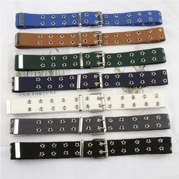 Belts Pin Buckle Canvas Belt Unisex Fashion Casual Jeans Accessories Outdoor Sports Girdle Street Skateboard Junior Nylon Waistband