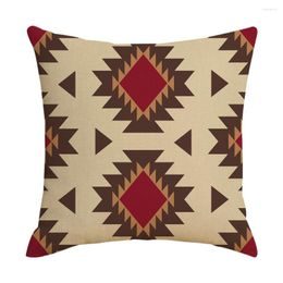 Pillow Vintage Ethnic Geometric Cover Aztec Print Home Decor Sofa Case Native Southwestern Throw 45x45cm
