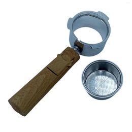 Coffee Filters Portafilter Bottomless Wooden Handle Remover For Espresso Machine Accessories