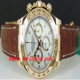 Factory Supplier Luxury Wristwatch 116518 White Dial Stainless Steel Bracelet Automatic Mens Men's Watch Watches248S