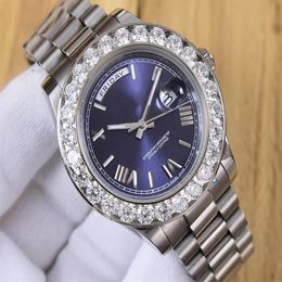 Factory Supplier 3 Colour 41MM President Day-Date 18038 Diamond Bezel Watch Steel Mens Casual Watch Automatic Mechanical Men's2904