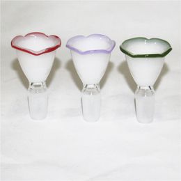 Hookah Glass Dry Herb Bowls With Handle 14mm male slide bowl piece For Glass Bongs