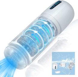 Sex Toy 1 2 in Automatic Male Masturbators Penis Pump Enlargers Acvioo Detachable Waterproof Blowjob Machine with 7 Rotation Suction Modes CNY3