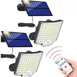 106LED Solar Wall Lights Split Waterproof Motion Sensor Lamps for Indoor Outdoor Garden Street Lighting Security Light