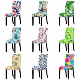 Chair Covers Vintage Graphic Print Stretch Cover High Back Dustproof Home Dining Room Decor Chairs Living Lounge Bar Stool