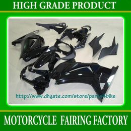 Black custom race fairing kit KAWASAKI Ninja 250R EX 250 2008 2009 2010 2011 EX250 08 09 10 11 RX3a267f