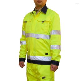 Motorcycle Apparel Safety Jacket For Men Outdoor Work Reflective High Visibility