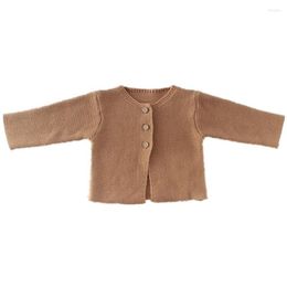 Jackets 2022 Autumn Infant Cotton Baby Boy Cardigan Jacket Girl Coat 3 6 9 12 18 24 Month Toddler Clothes OBS204040