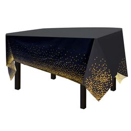 Tabela de mesa plástica descartável de decoração de festa 54 x 108 polegadas de mesa à prova d'água para tabelas de retângulo de até 8 pés de comprimento de mesa de mesa interna ou externa