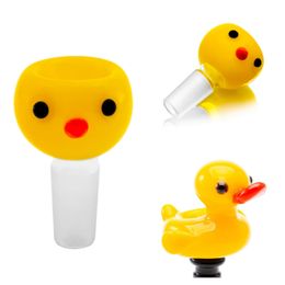 Vintage CHEECH Duck Glass Bowl 14mm 18mm Bong Hookah Aceesories For Bong Water Pipes Original Factory made can put customer logo by DHL UPS CNE