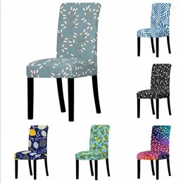 Chair Covers Colorful Branch Graphic Print Home Decor Cover Removable Anti-dirty Dustproof Stretch For Bedroom Chairs