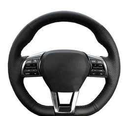 Modern Sonata 9 leather anti-skid car steering wheel cover customized original accessories