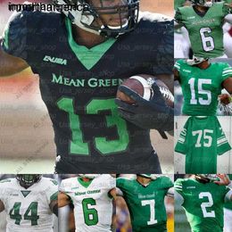 Custom North Texas UNT Mean Green College Football Jerseys Joe Greene Mason Fine Tre Siggers Jaelon Darden Mi