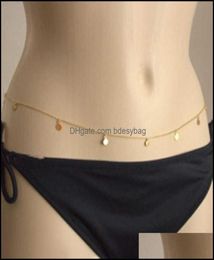 Anhänger Halsketten Anhänger Schmuck Halsketten vielseitige Bikini Körperkette Superblitz Gold PECING Taille Drop Lieferung 2021 MV3042644