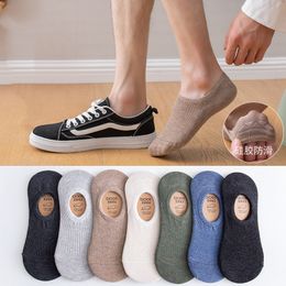 Men's Socks 12 Pairs/Lot Caramella Solid Colour Invisible No Show Cotton Low Cut Summer